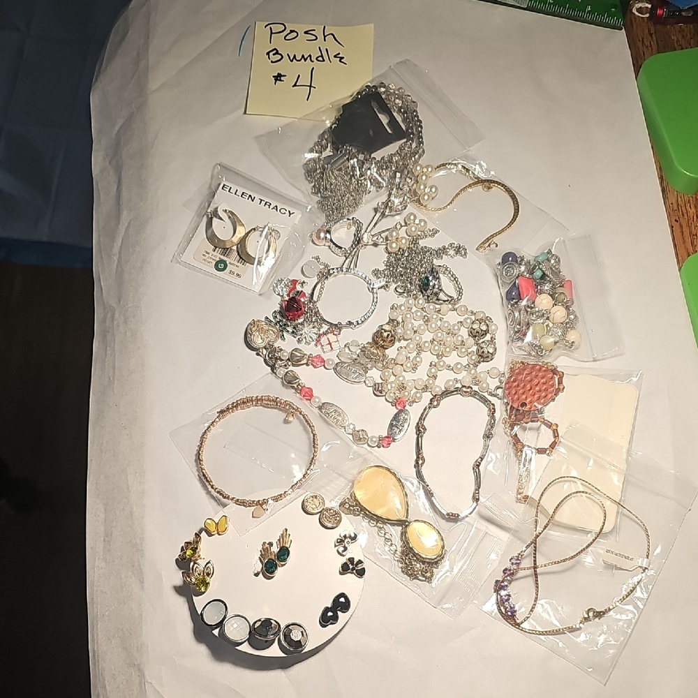Ellen Tracy And 925 Gold and Silver Jewelry Bundle